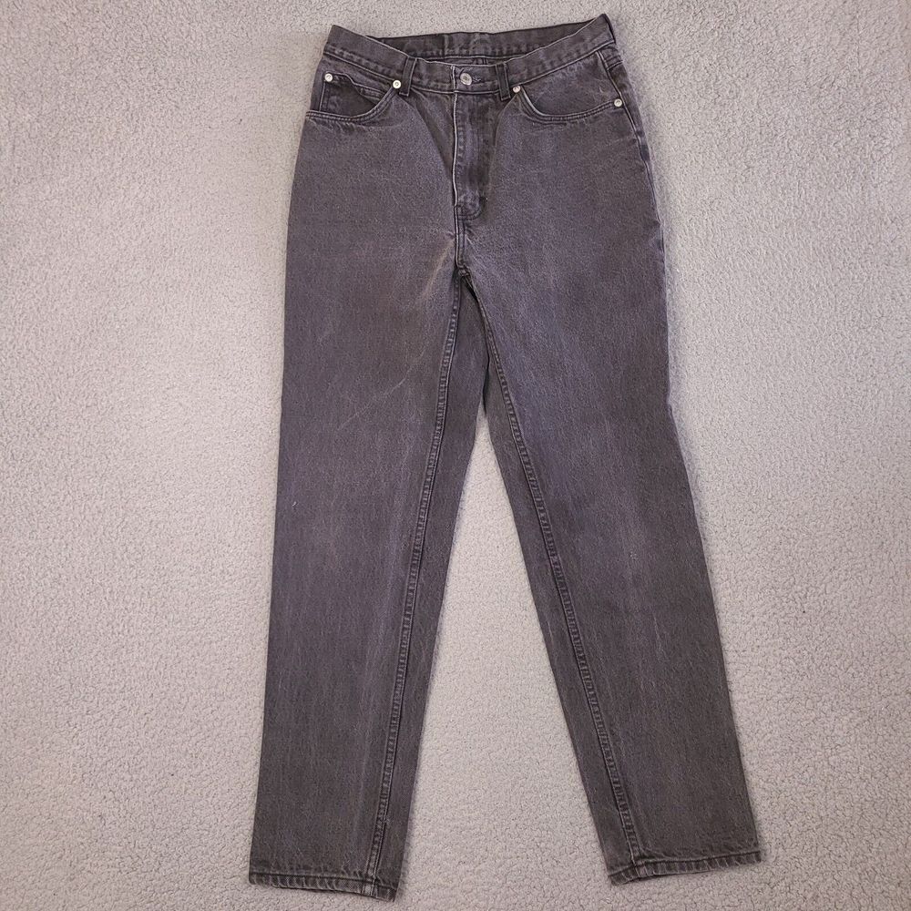 Vintage Jordache Jeans Mens 28 x 28.5 Black Charcoal Basics Tapered Leg USA Made